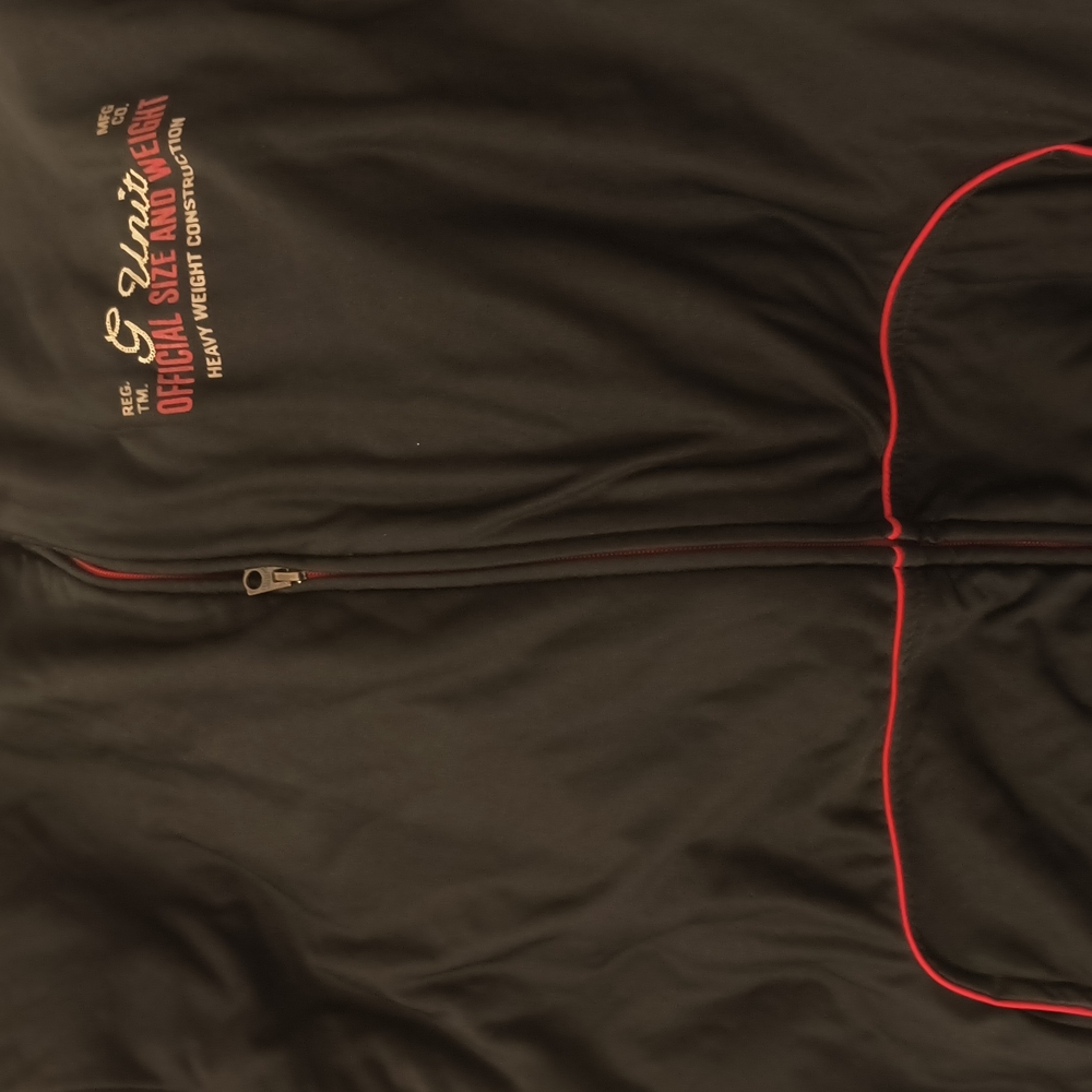 Black Jacket with Red Accents